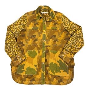 Pilcro Anthropologie Women’s Size Medium Camo Leopard Jacket